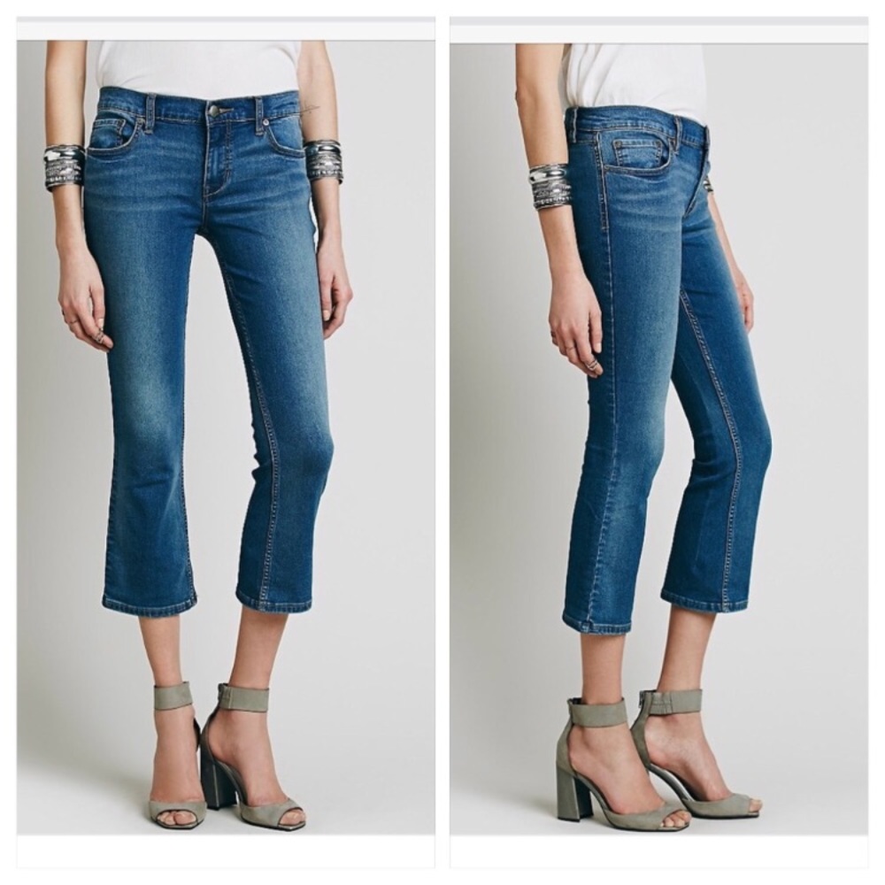 New Free people slim cropped jeans size 24